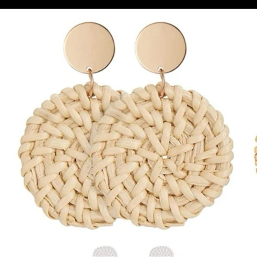 Rattan earrings